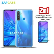 Soft Case Realme 5.5 Pro, 5i, 5s, 7, 7 Pro, 7i Casing Ultra Clear Free Tempered Glass