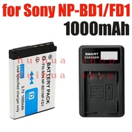 1000mAh NP-FD1 NP-BD1 NP BD1 FD1 Camera Li-ion Battery For SONY DSC T300 TX1 T900 T700 T500 T200 T77