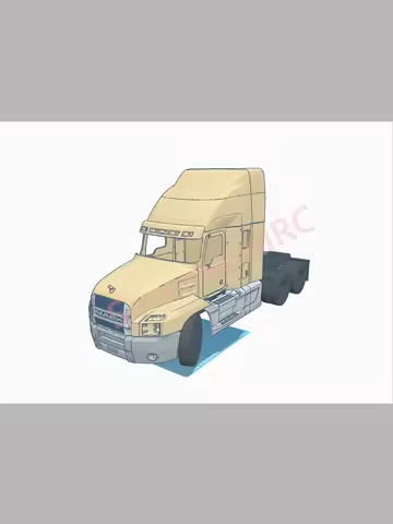 3d Printed Truck Cab Kit MACK Anthem 1/14 1/10 For Fmx Static Dot Model JDM Tamiya Lesu Lxy Scale cl