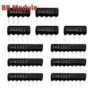 10pcs 9PIN 8PIN 7PIN 6PIN 5PIN exclusion Network Resistor array DIP 100 220 470 680 1K 1.2K 1.5K 2K 