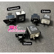 FLASHER RG - Trapezoid Hazard Switch 30MM 34MM Motorcycle Hazard Switch Motorcycle Turn Signal Switc