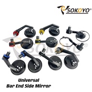 1 Pair Universal Bar End Side Mirror side mirror for Motorcycle