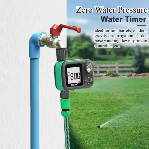 Muti-Functional Water Timer Intelligent Irrigation Watering Sprinkler Timer Auto/Manual/Rain Delay Z