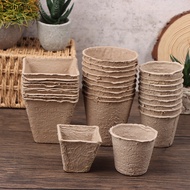 MU  10Pcs Biodegradable Plant Paper Pot Starters Nursery Cup Grow Bags For ling Home Gardening Tools n
