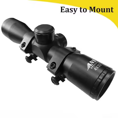 ANS 4x32 Rifle Scope Rangefinder Optics Hunting Scope with Free Mounts
