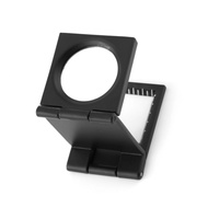 10x28mm Three Folding 10X Magnifier Zinc Alloy Magnifier Magnifying Glass with Scale