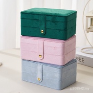 Large-Capacity Jewelry Box Storage Storage Box Flannel Necklace Ring Multi-Purpose Jewelry Box Premi
