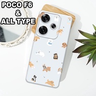 G6 - XIAOMI Case Latest F6 5Gpoco 2024 - Flexible rubber material - TEDDY BEARS CARTOON MOTIF - XIAO