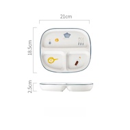 Ceramic Diet Plate 211 Fat Reduction Breakfast Dish Childrens Tableware Adult Weight Loss Portion Co