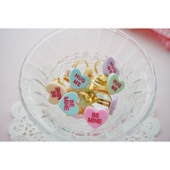 Showa Retro Feeling Love Heart Ring hug me Heart Japanese Lolita Ring