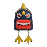 Little Mons織物鑲牛皮革背囊 免運 禮物 聖誕