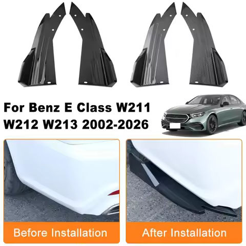 Car Rear Bumper Spoiler Lip Diffuser Side Skirt Splitter Wrap Angle Anti-Crash For Benz E Class W211