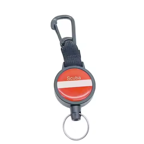 2021 Scuba Diving Anti-lost Spring Scalable Black spray paint 316 Stainless steel wire Lanyard Under