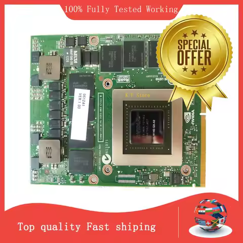 Original K4000M K4000 GDDR5 4GB Video Graphics Card N14E-Q3-A2 For Dell M6600 M6700 M6800 for HP 874