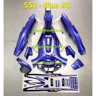 YAMAHA SS2 Y110 2 BODY COVER SET DPBMC BLUE WITH STICKER #3 (HLD) COVERSET YAMAHA Y110 2 YAMAHA SS2 