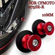 For CFMOTO 675SR-R 675SR 675 SR-R Motorcycle Swingarm Spools M10 Stand Screws CNC Aluminum Motorcycl