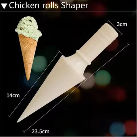 220V Electric Ice Cream Cone Making Machine Cone Baking Pan Machine Crepe Crispy Egg Roll Machine Wa