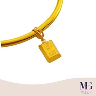 Merlin Goldsmith 22K 916 Gold Mini Gold Bar Charm / Pendant