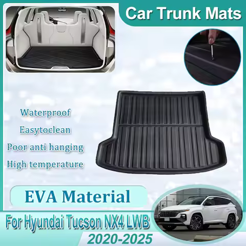 Car EVA Boot Cargo Mat For Hyundai Tucson NX4 LWB 2022 2023 2024 Trunk Anti-slip Protective Waterpro