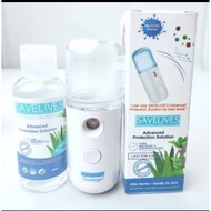 🔥 Savelives Nano Mist Sanitizer Sprayer + Advance Protection Solution 60ml