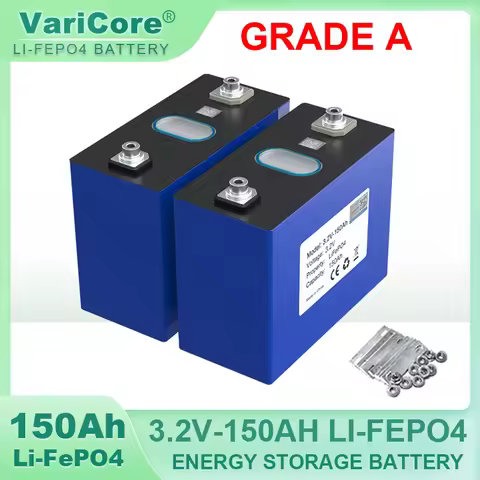 3.2V 150Ah LiFePO4 battery DIY 4s 8s 12v 24V Motorcycle Electric Car travel Solar inverter Batteries