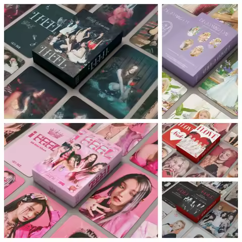 (G)I-DLE Summary Link 55pcs Boxed Lomo Card YUQI SHUHUA Mi Yeon Celebrity Fan Collection Card Postca