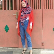 YASMIN OUTER SCARF PLAIN BELLA SQUARE POLYCOTTON MATERIAL