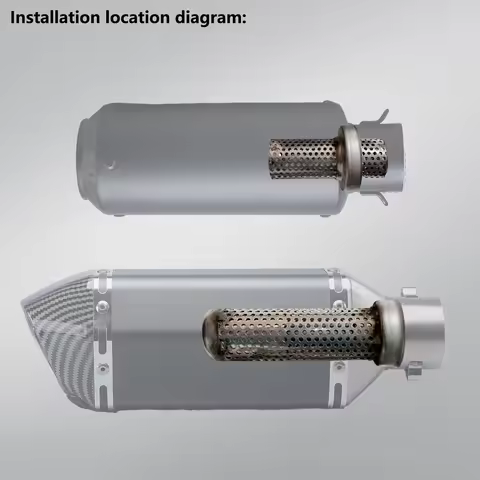 51mm 60mm DB Removable Universal Motorcycle Exhaust Escape Moto Mesh Damper DB Killer Muffle DB-Kill