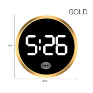 Jam Interior Mobil LED Tempel Dashboard Mini Clock Luminous Menyala Dalam Gelap