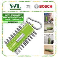 Bosch 21pcs Screwdriver Bit Set 25mm Bit & Bit Holder for Drill 2607002823