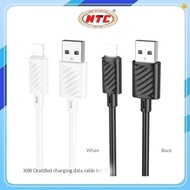 Hoco X88 fast charging cable with LaiNing port, max 2.4A, 1M long (White)
