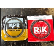 FZ150 Y15 Y15ZR 57MM PISTON RING ORIGINAL NPR RIK TP JAPAN