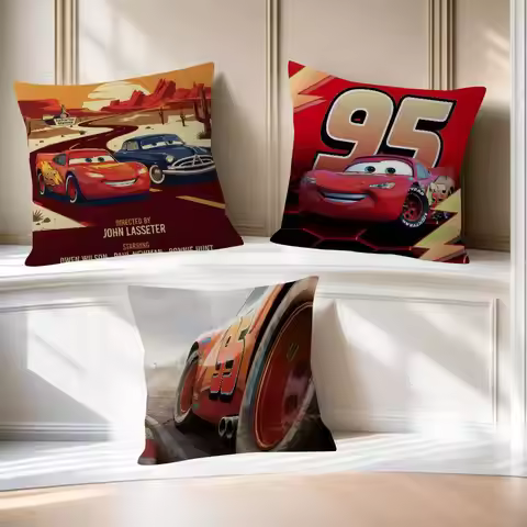 Pillow Cover Design cushion Cover decor Holiday Decorati Movie classic Lightning car McQueen