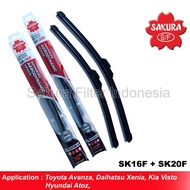Toyota Avanza Flat Wiper (2004-2015), Lancer Evo 1 Set (2 Pc) Sakura SK6F, SK20F