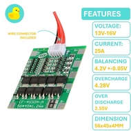 4S 30A 14.8V 18650 Li-ion Lithium Battery Charging BMS Protection Module