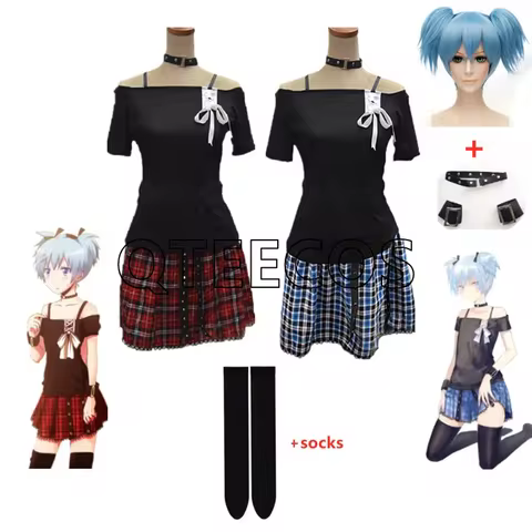 Anime Classroom Shiota Nagisa Cosplay Costume Adult Punk Uniforms Full Set Halloween Outfits With So