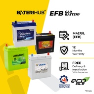 [Installation Provided] Bateri Kereta M42 L/R EFB Car Battery | Amaron Voltec Varta Silver BateriHub