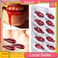 10Pcs Fake Blood Pills Prank Toy Creativity Capsules Easy-Clean Horror Effect Cosplayer Vampire Hall
