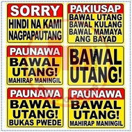 JM D-0001 | High Quality Laminated A4 - BAWAL ANG UTANG SERIES [5]