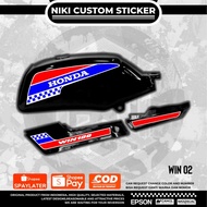 Honda win striping Sticker customDesign 02