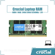 Crucial 16GB DDR4 2400MHz/2666MHz/3200MHz Laptop RAM 1.1V Extreme innovation for stable performance