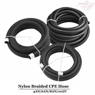 JWENTY Oil Hose AN4 AN6 AN8 AN10 Nylon Braided Stainless Steel Hose Line Racing High Quality Oil Coo