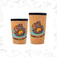 水豚圖樣 咖啡杯保冷杯套 22 盎司 (大)