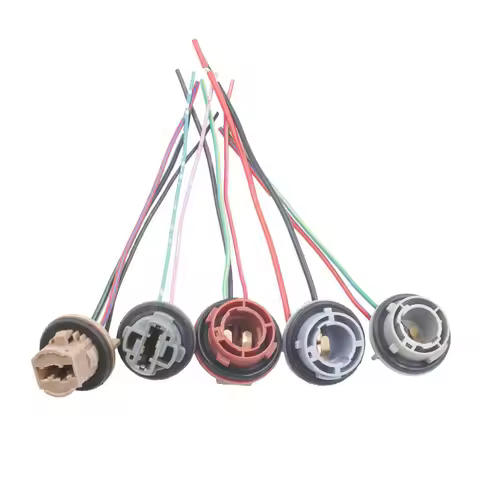 Car LED Light Bulbs Holder Socket Plug Adapter Wiring Harness Connector P21W 7528 1156 1157 BA15S BA