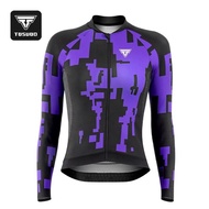 TOSUOD | เสื้อปั่นจักรยานแขนยาว ผ้าJersey สำหรับผู้หญิง