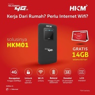 Modem MiFi Telkomsel Unlock HKM001 14GB 60Hari BYPASS Ready 3000mAh