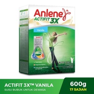 Anlene Actifit 3X Vanilla 600gr 600 gr 590gr 590 High Calcium Powdered Milk Cheap Promo for Adults, 
