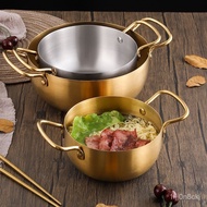 Stainless Steel Cooking Noodle Pot Instant Noodle Pot Restaurant Ramen Small Pot Thick Soup Pot Induction Cooker Binaura