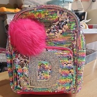 JUSTICE SEQUIN INITIAL D MINI BACKPACK - JUSTICE INITIAL D MINI BAG Original