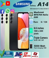 HP Samsung Galaxy A14 RAM 6/128GB Smartphone 4G LET 6.6 inch Dual SIM 